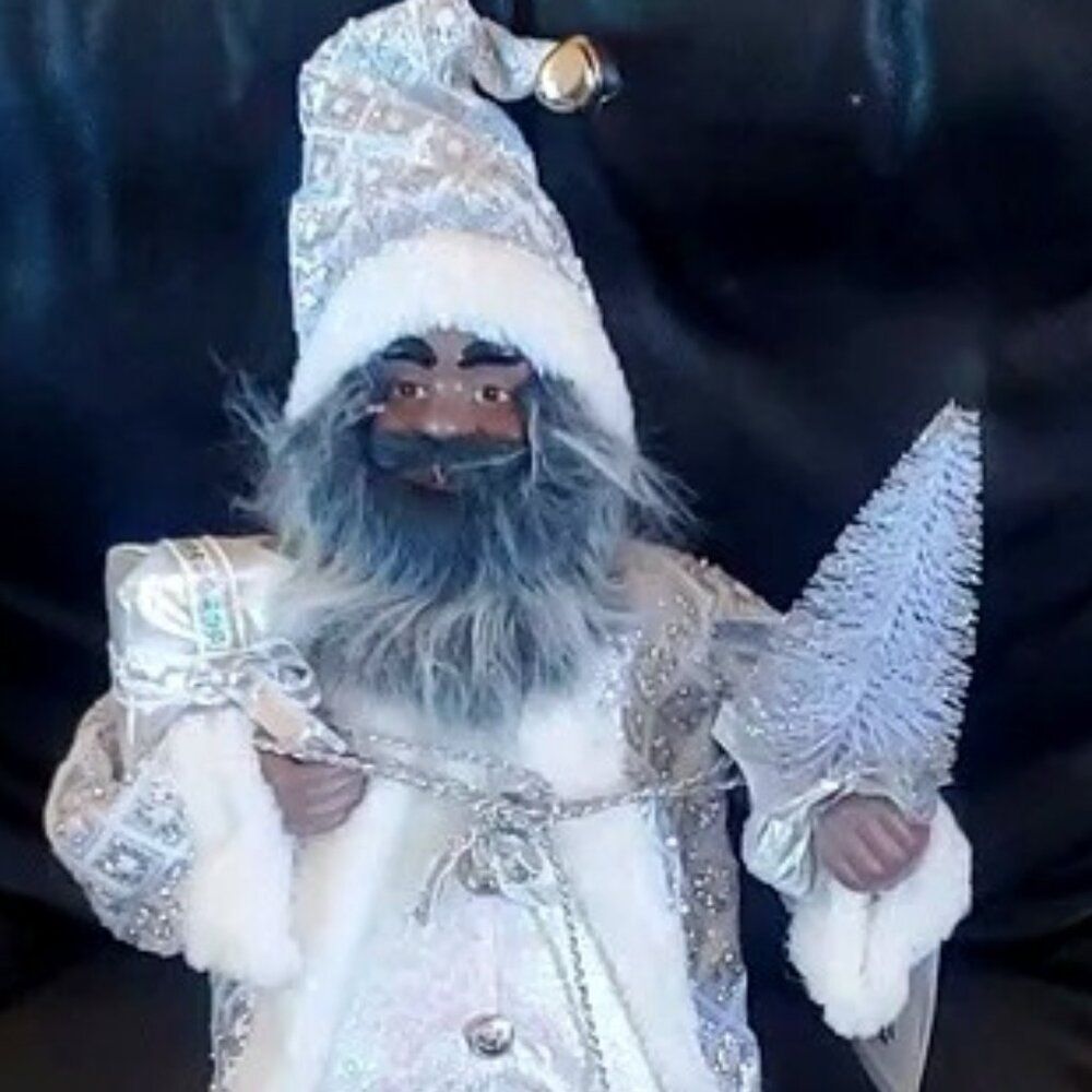 20” African American Santa Claus GORGEOUS collectible MARTHA STEWART HOME